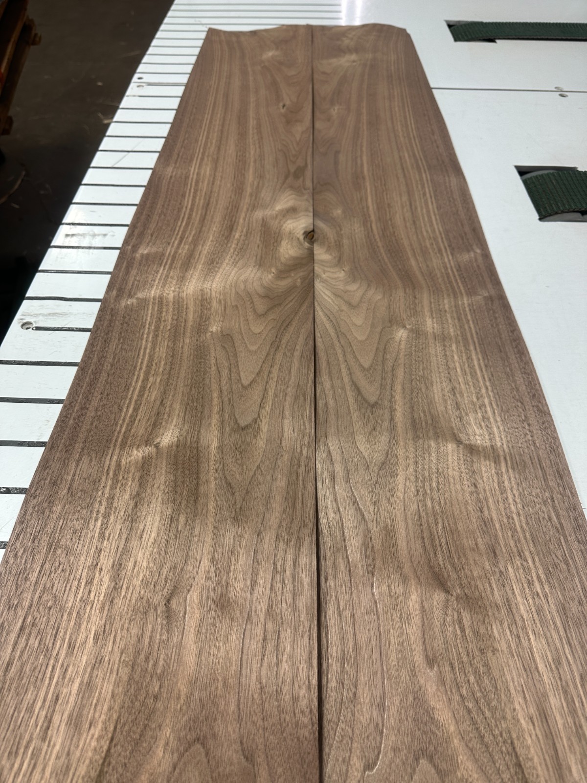Walnut Raw Wood Veneer 2 sheets 75» x 9» 316F