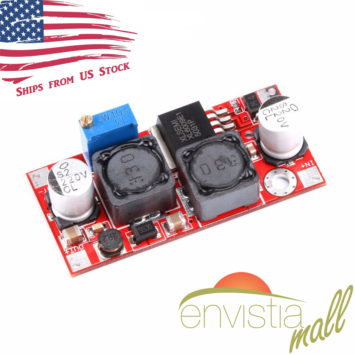1.5V – 35V DC-DC Boost Buck Step Up / Down Adjustable XL6009 Converter Module