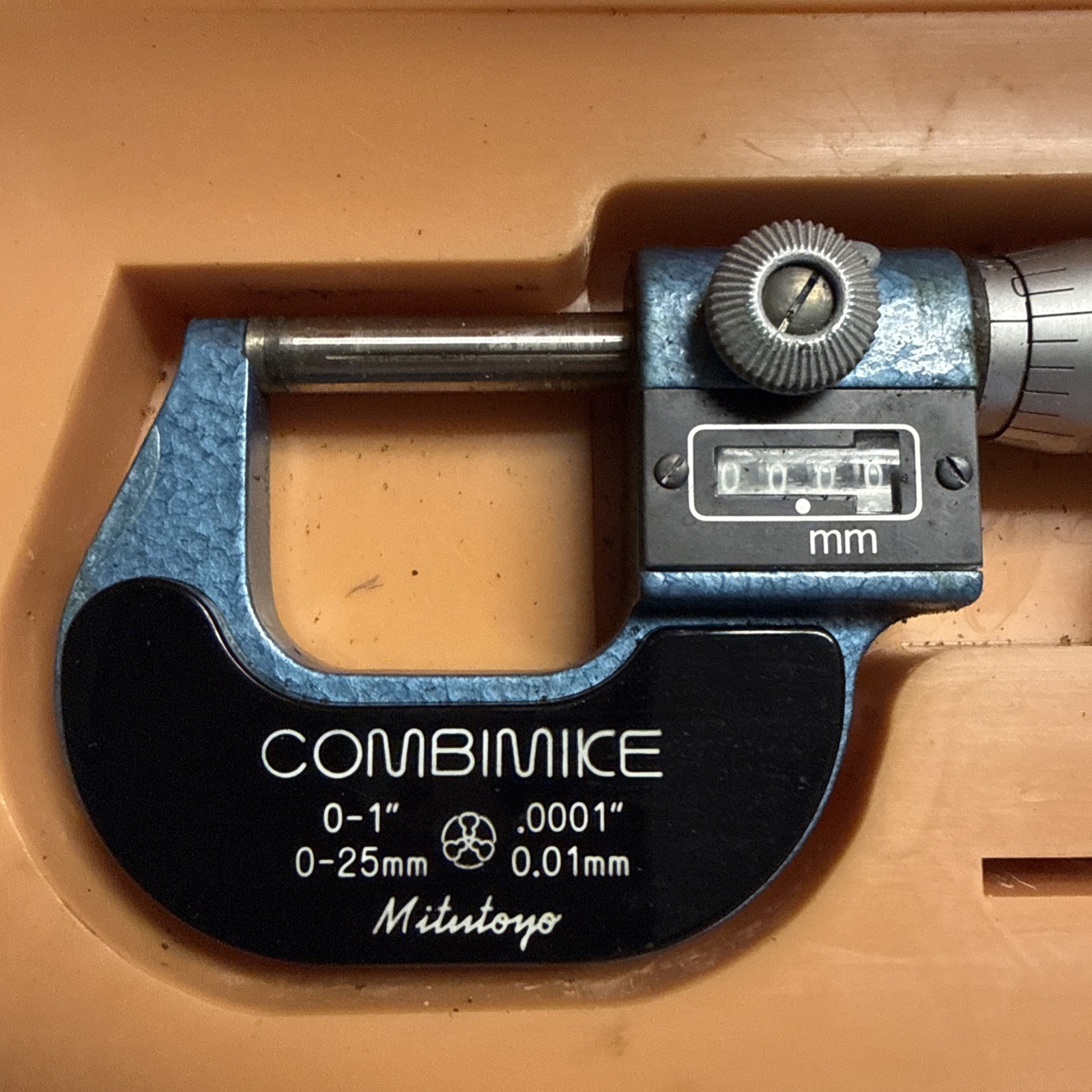 Mitutoyo Combimike No. 159-211 0-1” Digital Counter Micrometer .0001” w/ Case