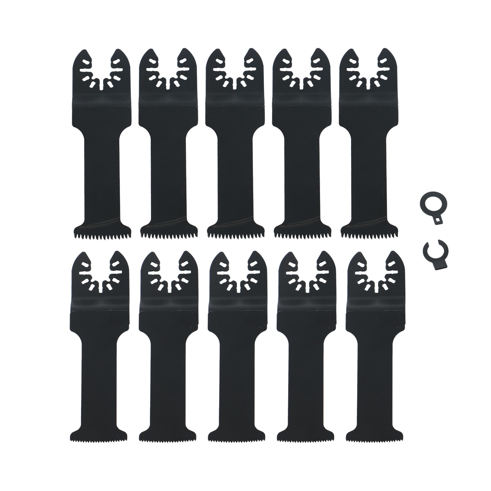 10PCS Extra Long Japanese Tooth Oscillating Saw Blades Bi-Metal Multi Tool Blade