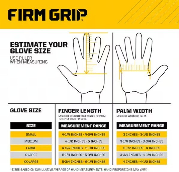 (2) Firm Grip X-Large Winter Utility Gloves with Thinsulate Liner 2186