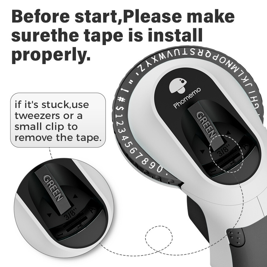 Phomemo Embossing Label Maker with 5 Label Tapes | Organizer Xpress, Pro Label