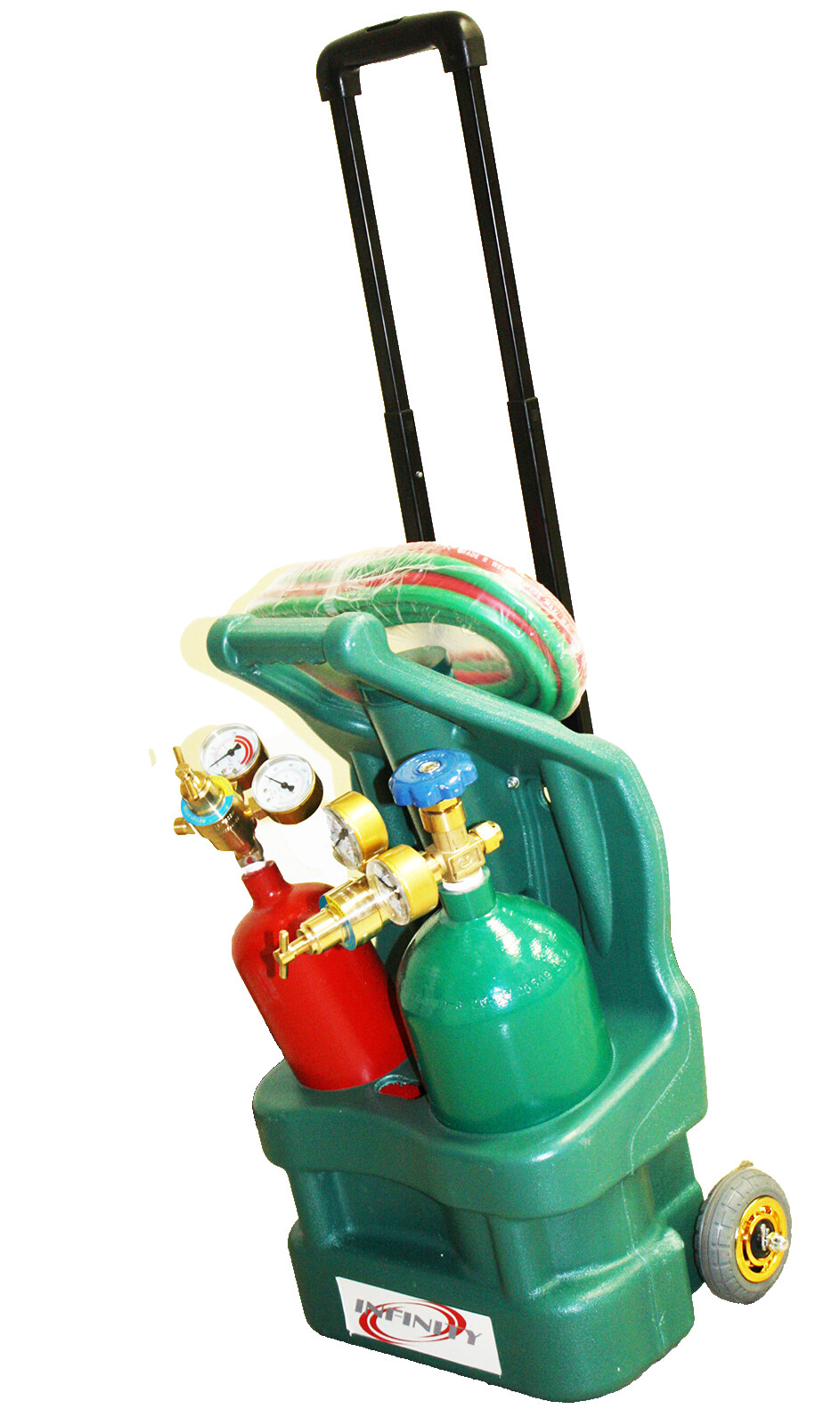 Portable Welding Cutting Torch Kit w/ Oxygen Acetylene Tanks Regulators & Hoses