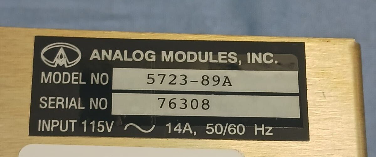 Analog Modules 5723-89A Isolated Capacitor Charging Power Supply Module