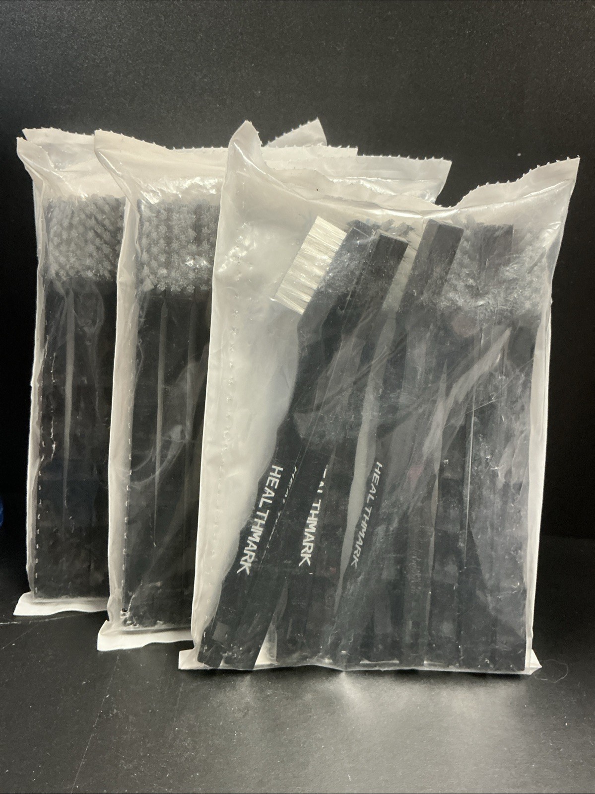 Healthmark Toothbrush Style Brush White Nylon Bristles- 4 Pack Of 10 (40 Total)
