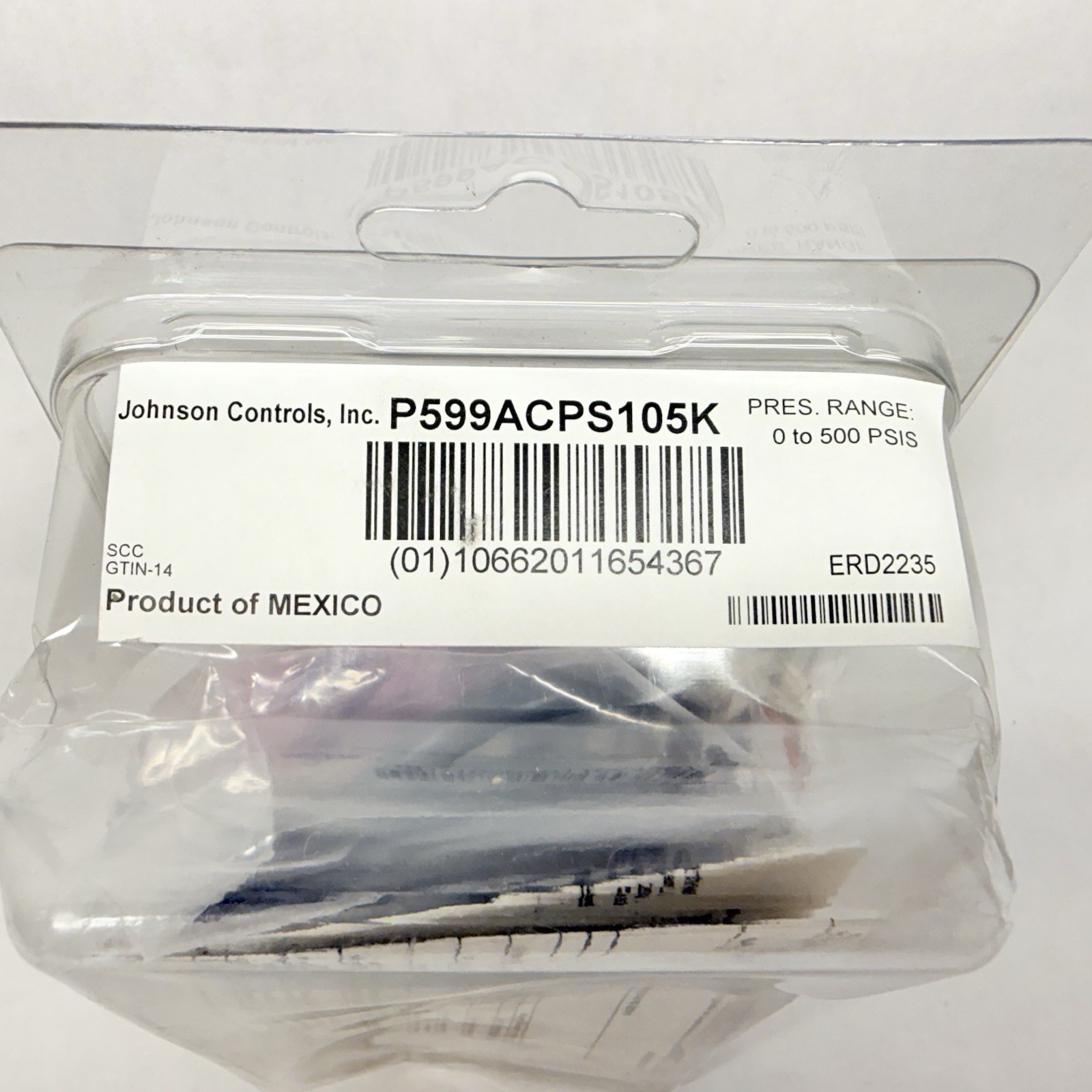 NEW Johnson Controls P599ACPS105K Pressure Transducer Kit 0-500 PSI, 0-20 mA