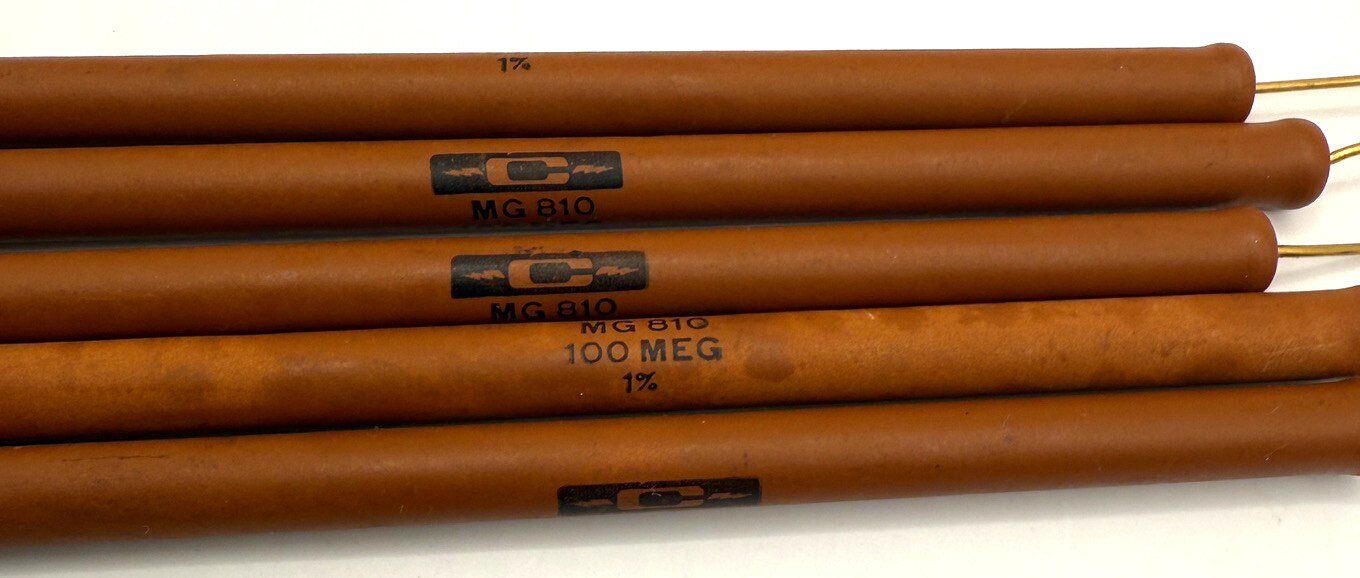 100M Caddock MG810 Precision High Voltage Resistor 100Mohm ±1% 10W Gold WireLead