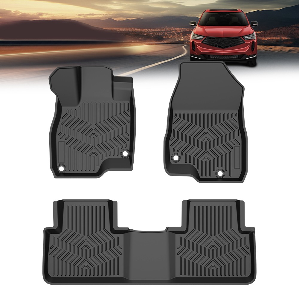 LQI TPE Floor Mats Fit Acura RDX 2019 2020 2021 2022 2023 2024, All Weather
