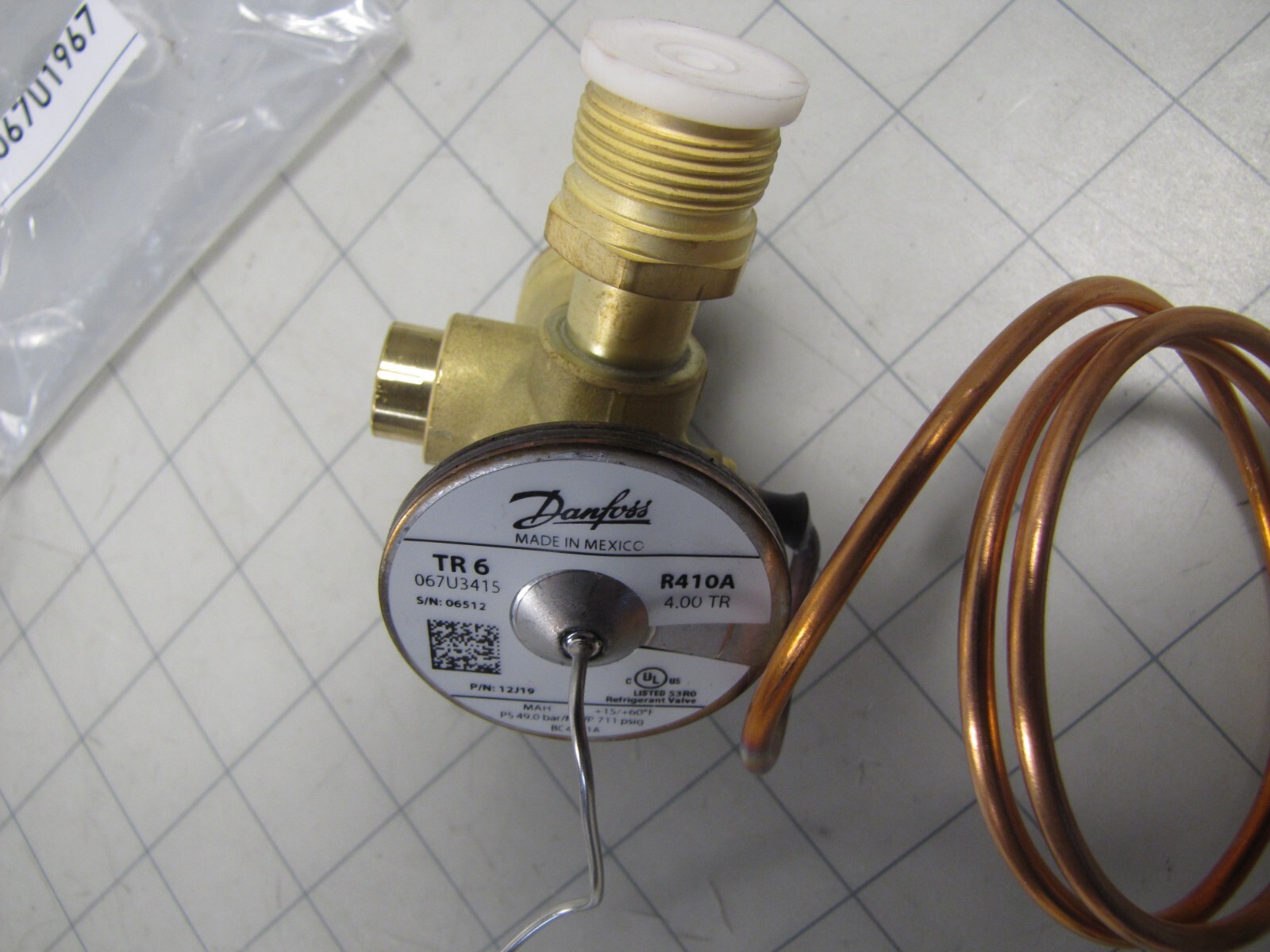 Danfoss 12J19 Thermal Expansion Valve TR6 067U315 *Read Description* NEW