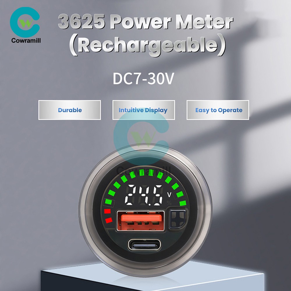 DC 7-30V Waterproof Digital Voltage Battery Capacity Level Indicator Voltmeter