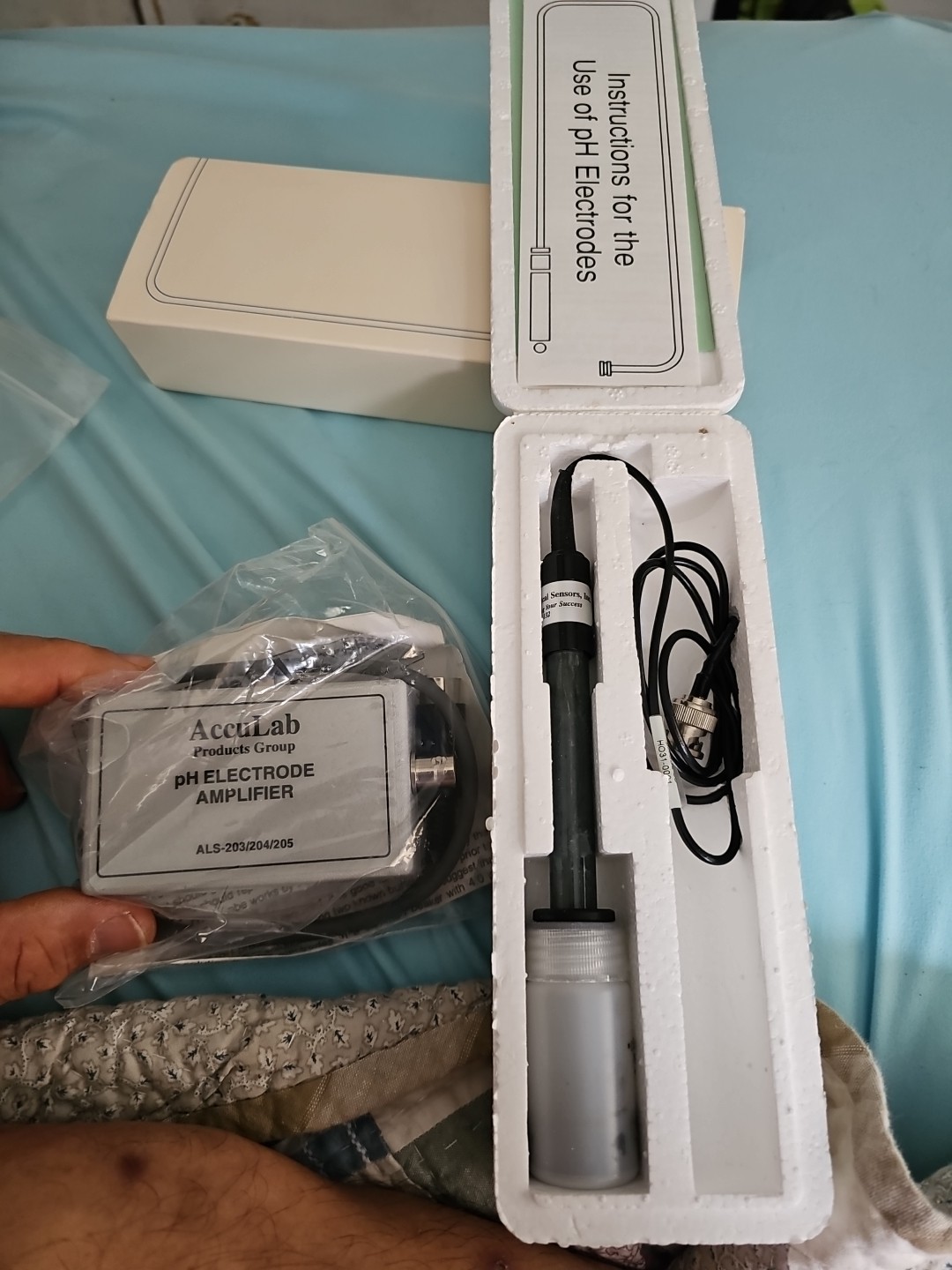 pH Electrode And Amplifier Acculab