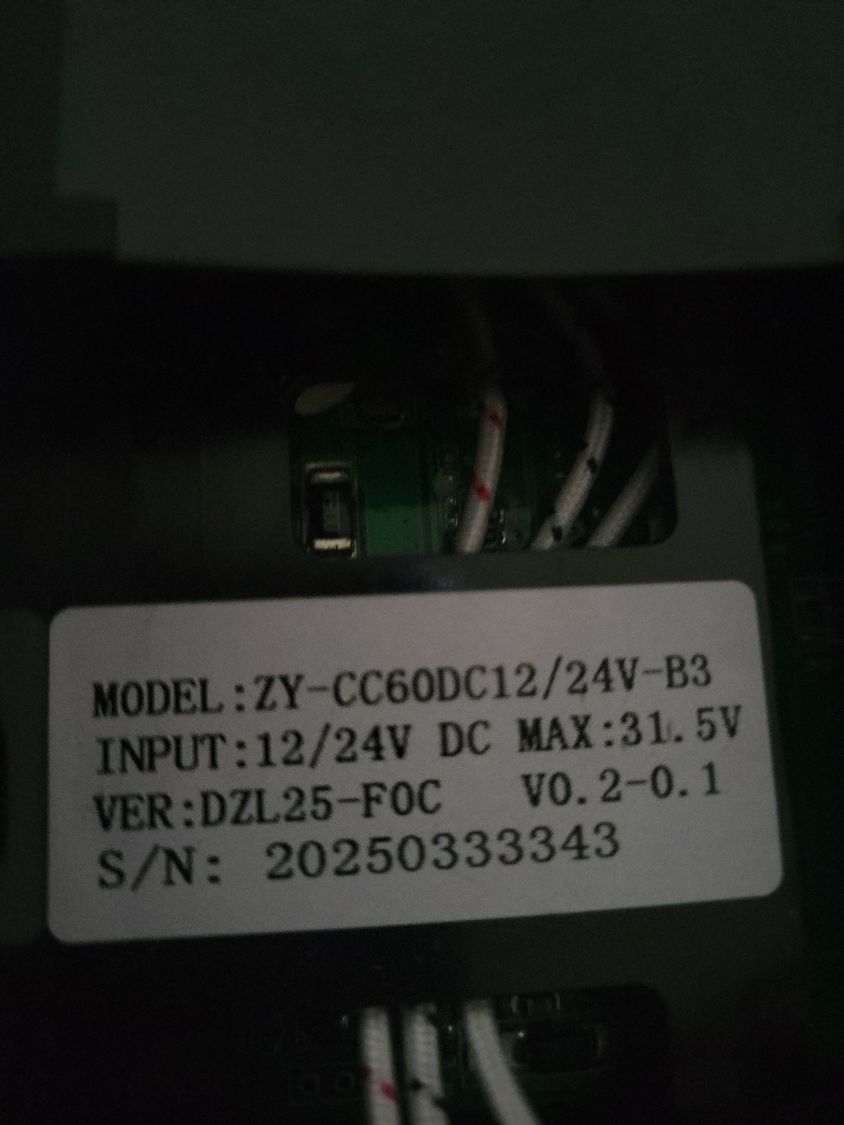 ZY-CC60DC12/24V-B5 Car Refrigerator Variable Frequency Compressor Driver Used