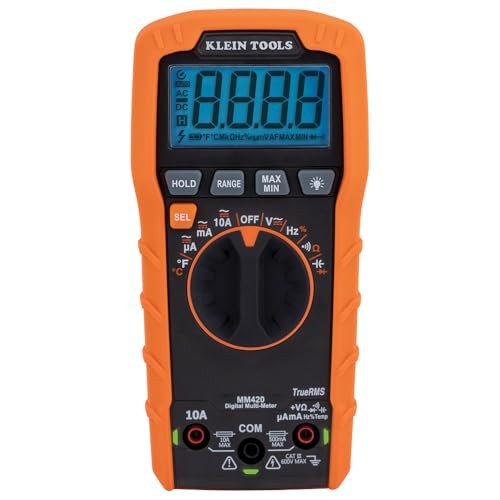 Klein Tools MM420 Digital Multimeter TRMS Multimeter, 600V AC/DC Auto-Ranging