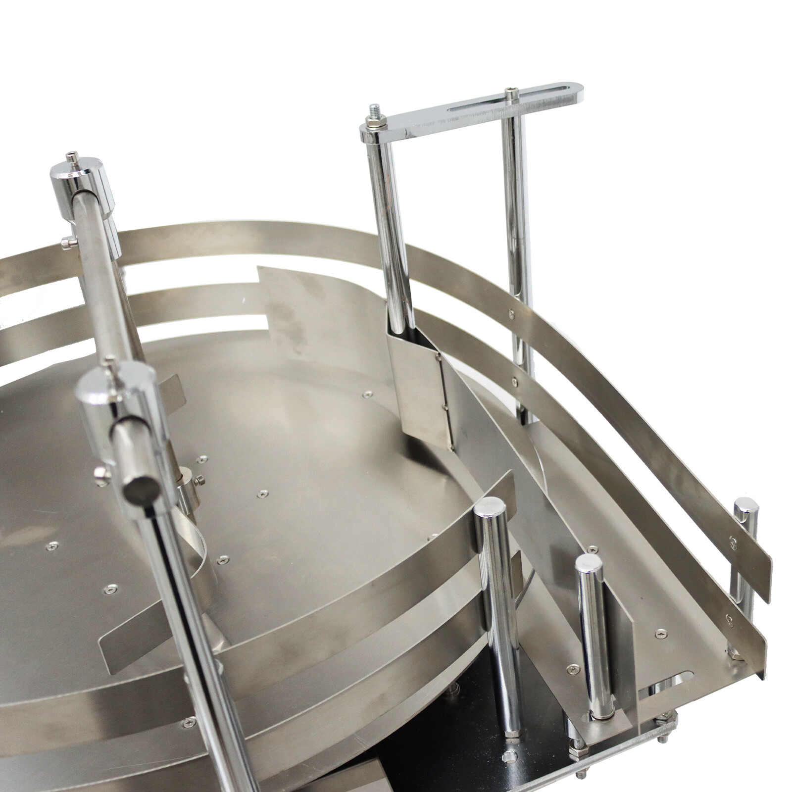 23.6» Desktop Automatic Bottle Organizer Sorter Collection Turntable Table 110V
