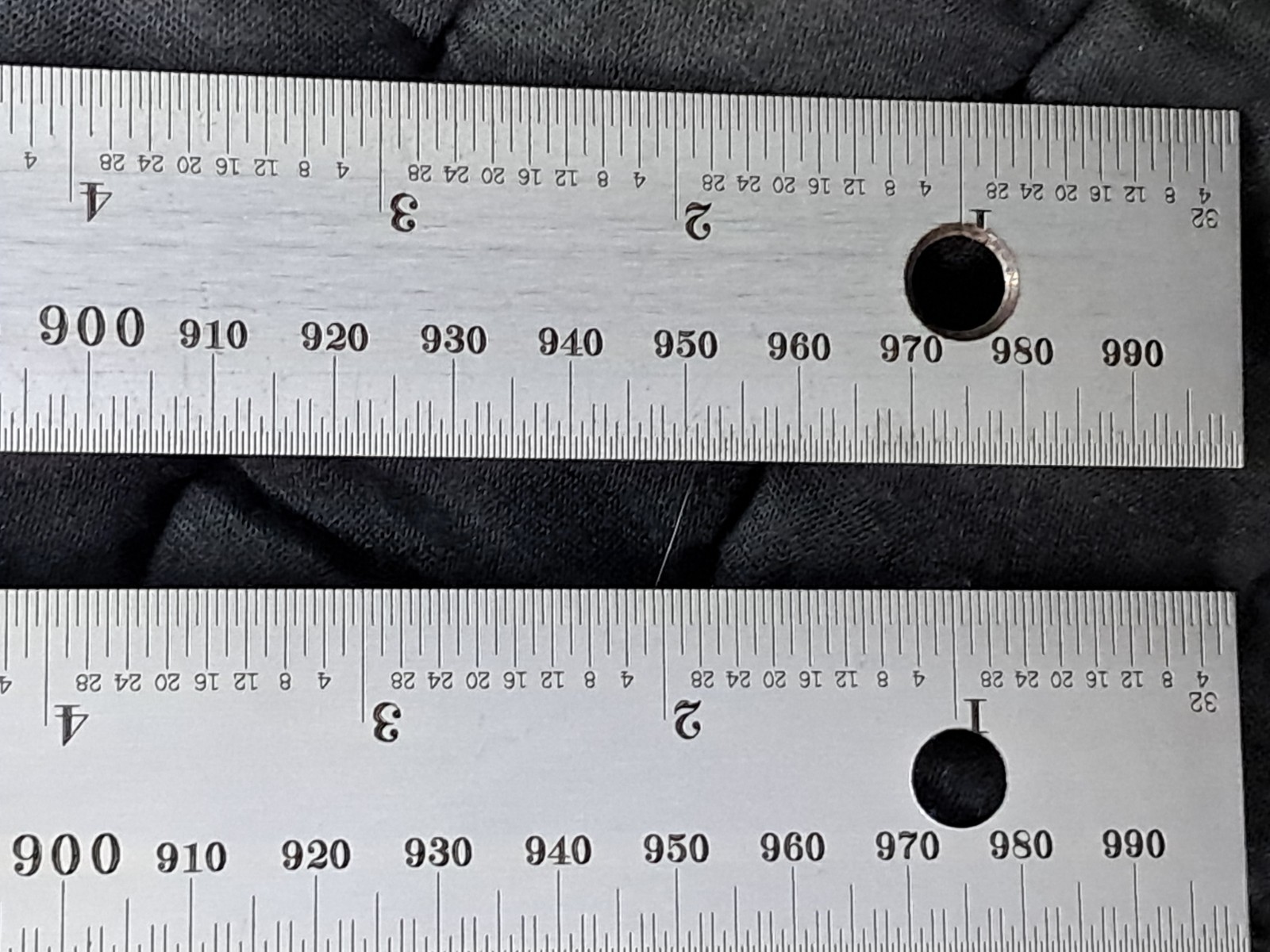 Starrett No. C636-1000 1000mm 39-1/4″ Spring Tempered Steel Rule Machinist Scale