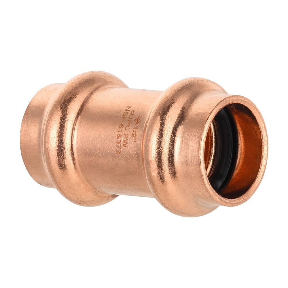 10 PCS EFIELD 1/2 » Press Fit Straight Coupling Fitting, No Lead , Pro Pack
