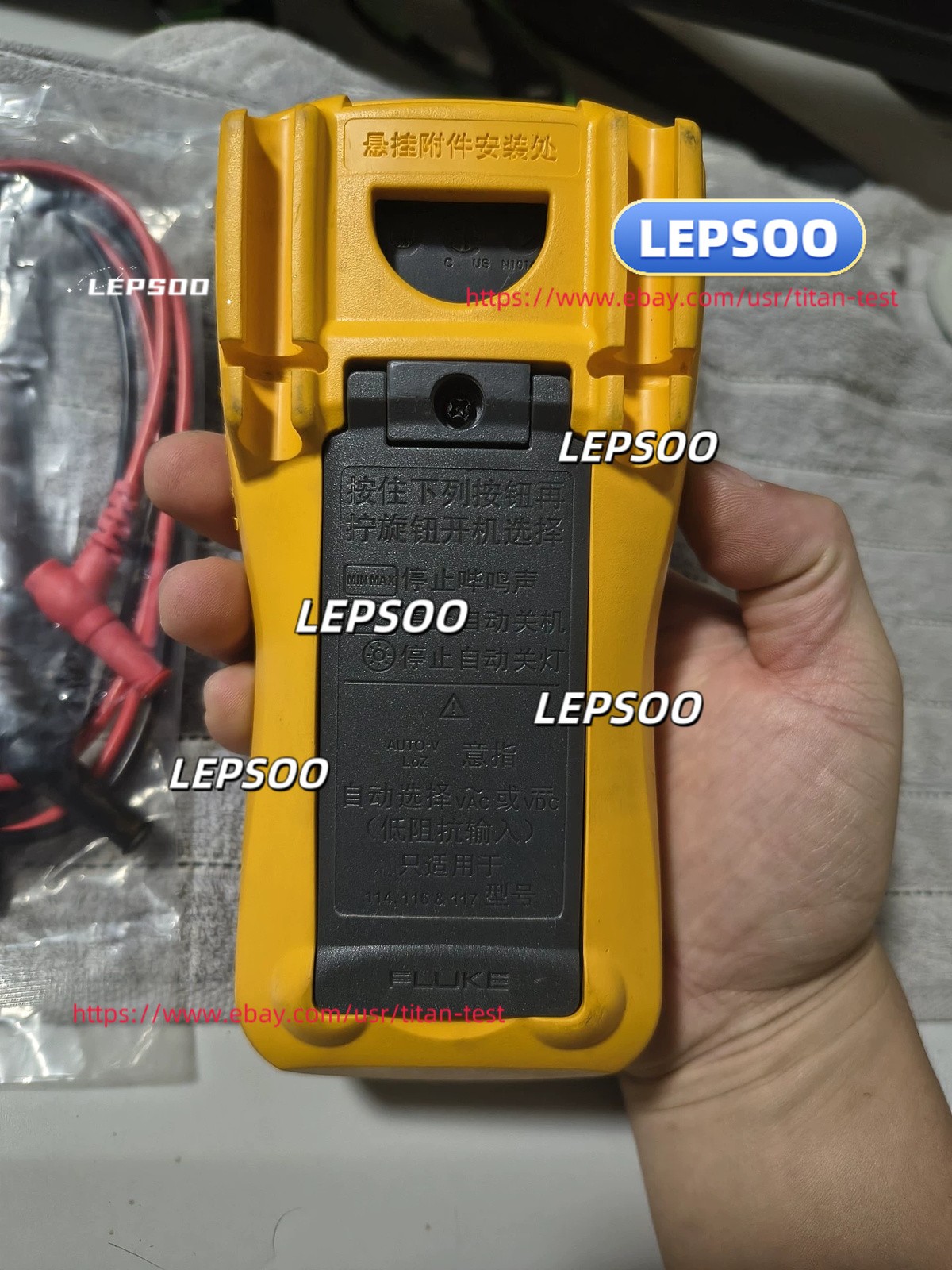 Fluke 115C True RMS Multimeter Voltmeter 600V used#L#dmm&