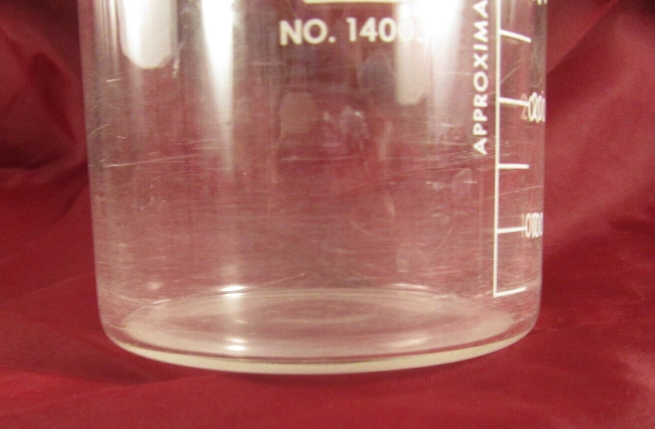 Lot of 2 Kimax 14000 400mL & 14005 600mL Glass Beakers