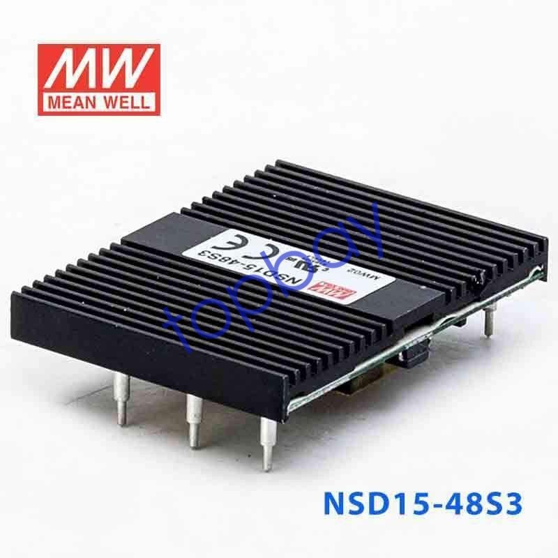 Mean Well NSD15-48S3 DC-DC Converter – 12.375W – 18~72V in 3.3V out