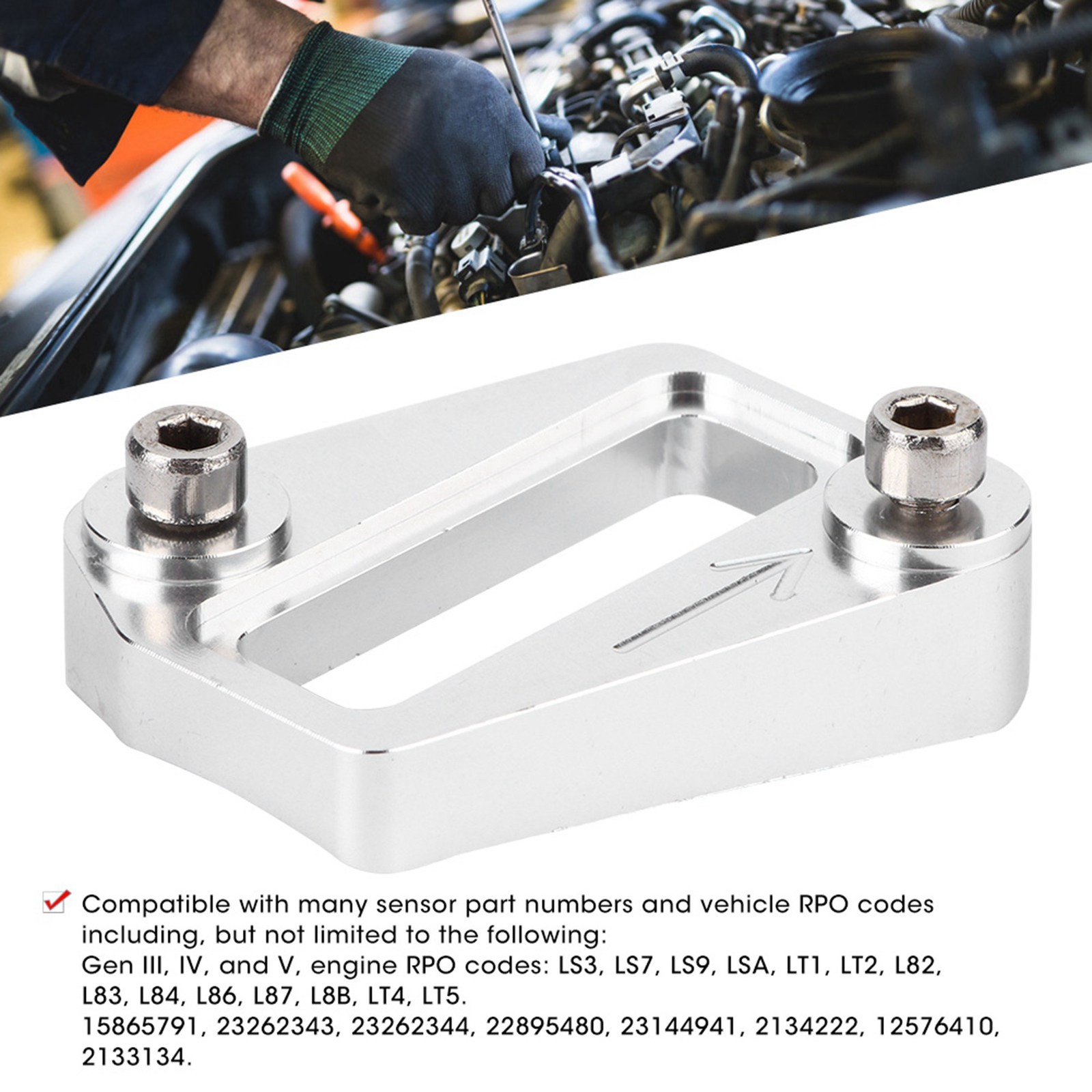Mass Air Flow Sensor MAF Bung Mount Weld Flange Fit For LS3 LS7 LS9