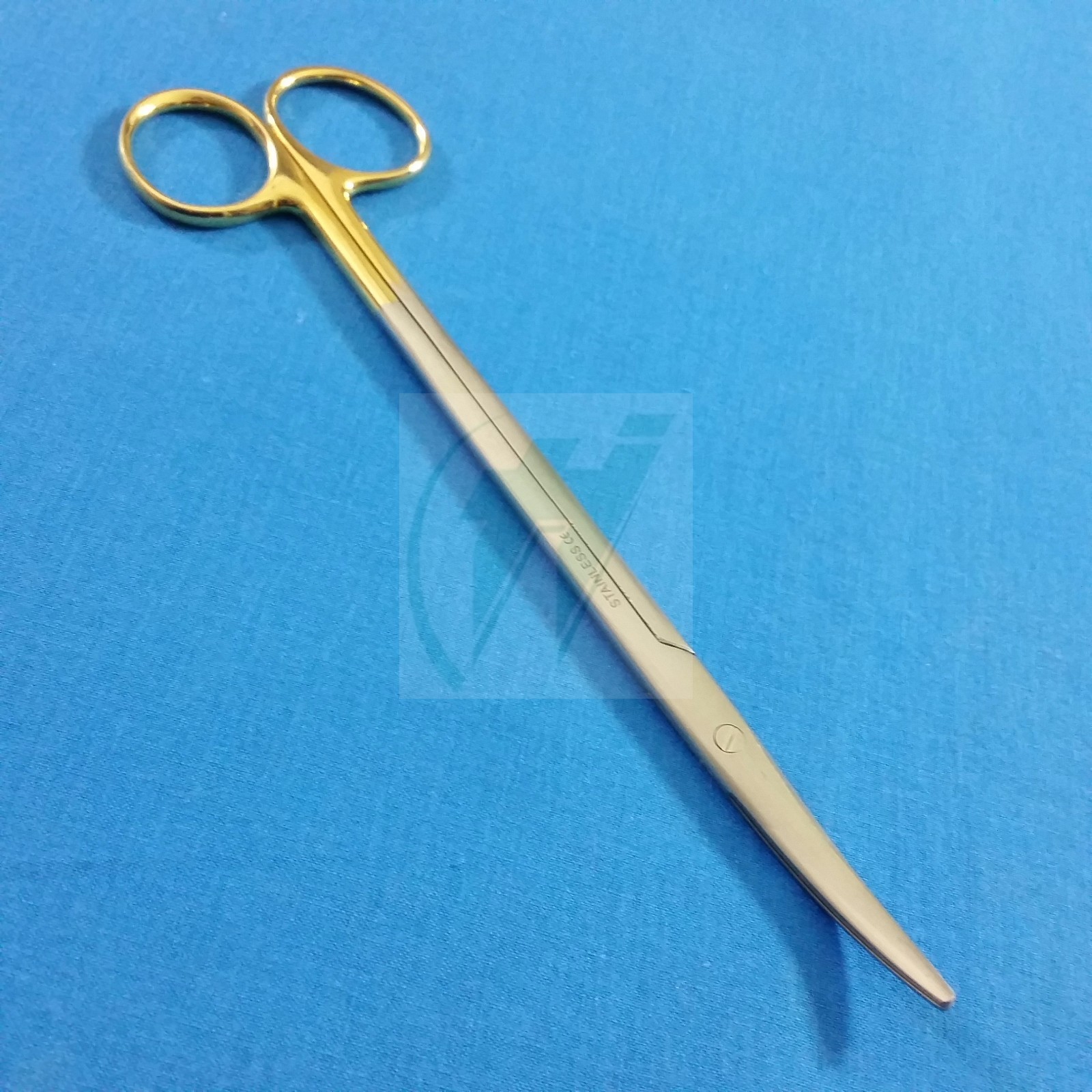 GOLD HANDLE PREMIUM QUALITY METZENBAUM DISSECTING SCISSORS 7″ CURVED BLUNT