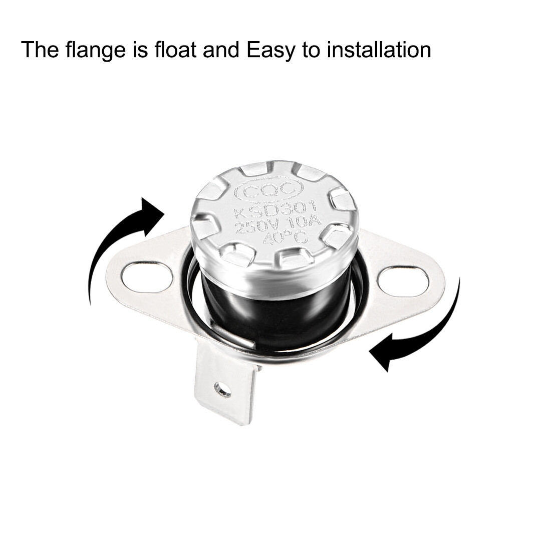 2pcs KSD301 Thermostat 40°C/104°F 10A Normally Open N.O Temperature Switch