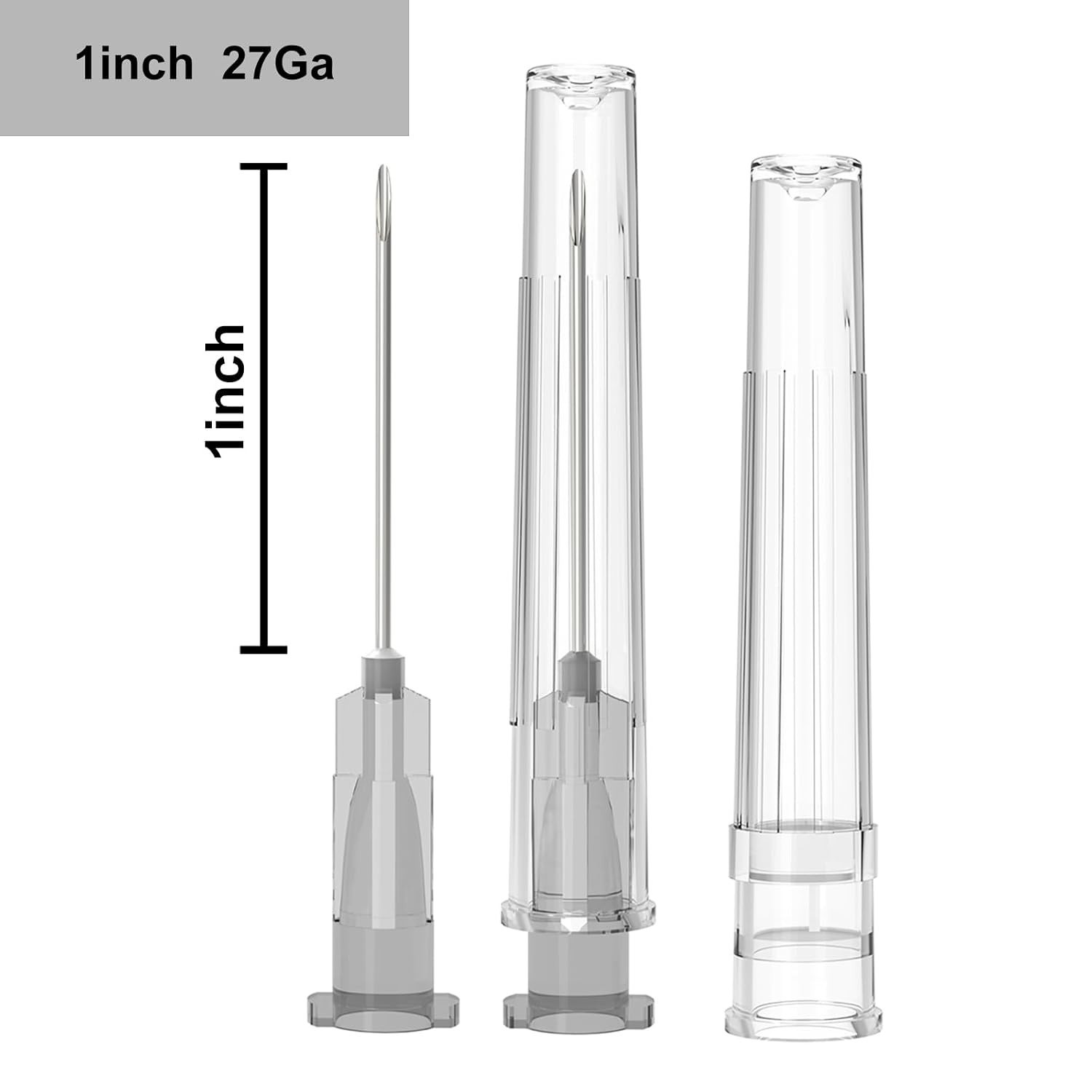 27 Gauge 1-Inch, with Individually Wrapped, 100 PCS Luer Lock Industrial Disp…