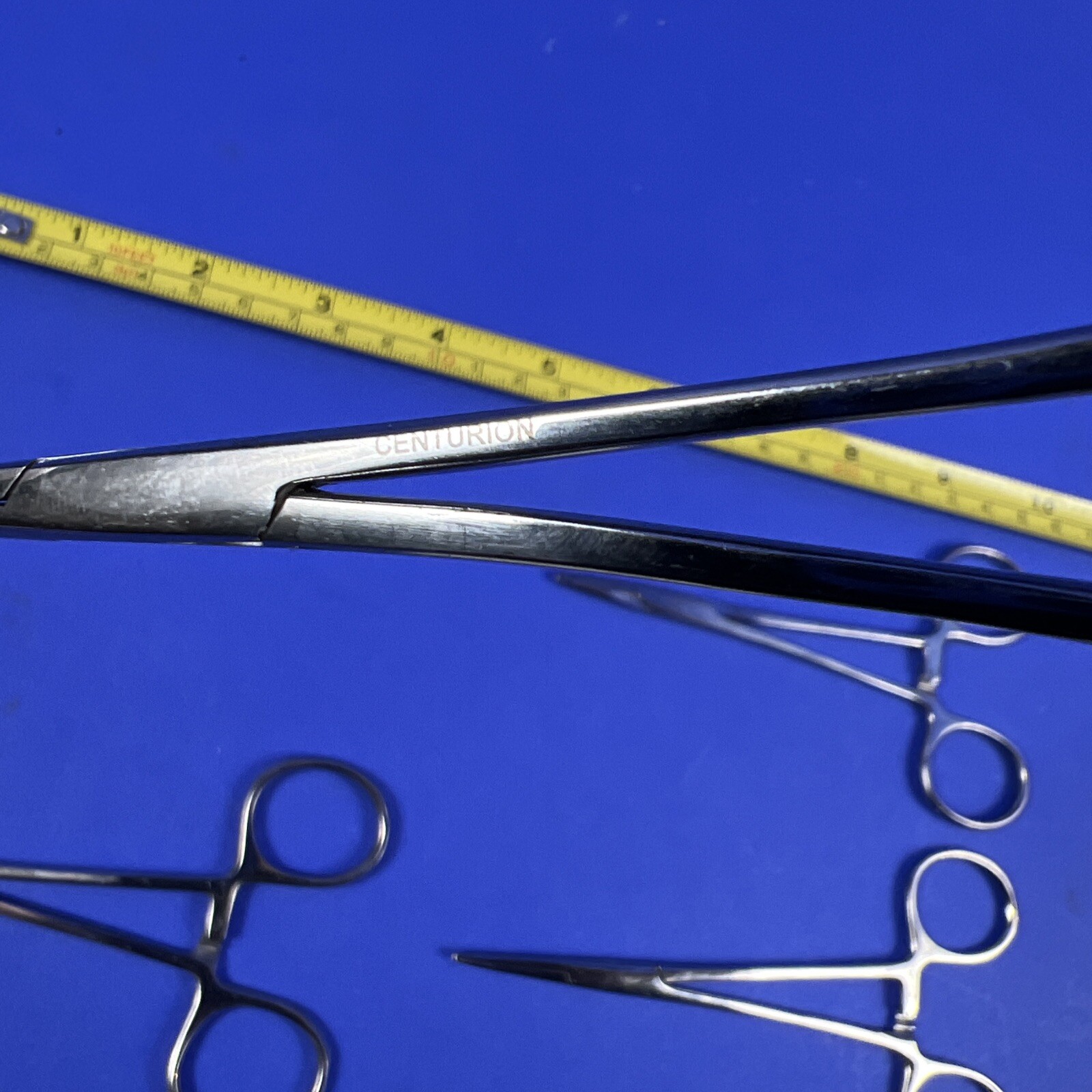 Centurion Forceps Stainless Steel Curved and Straight lot of 4