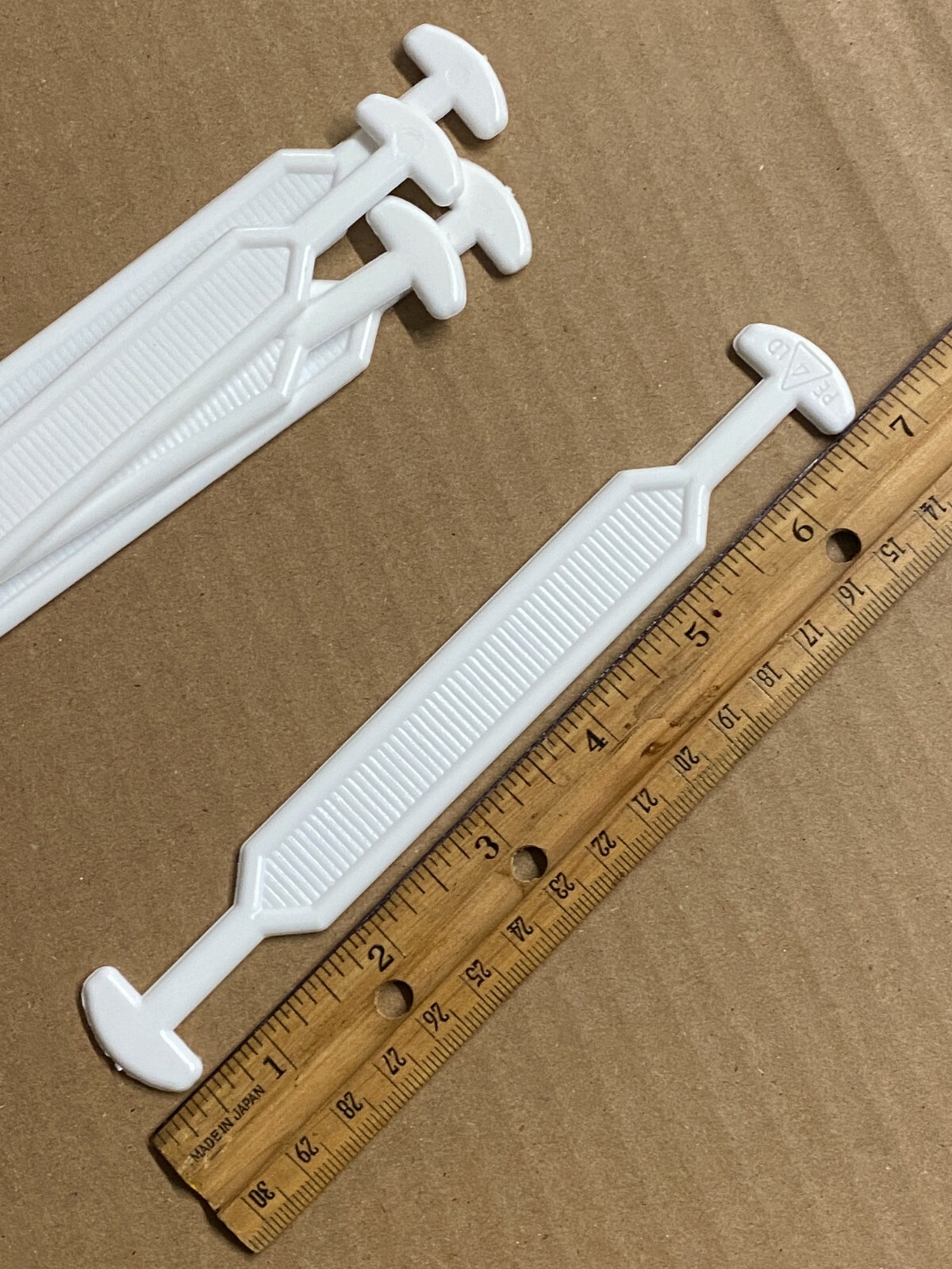 5 Heavy Duty 6.75″ Cardboard Box Handles Plastic Carrying Shipping 45 lbs White