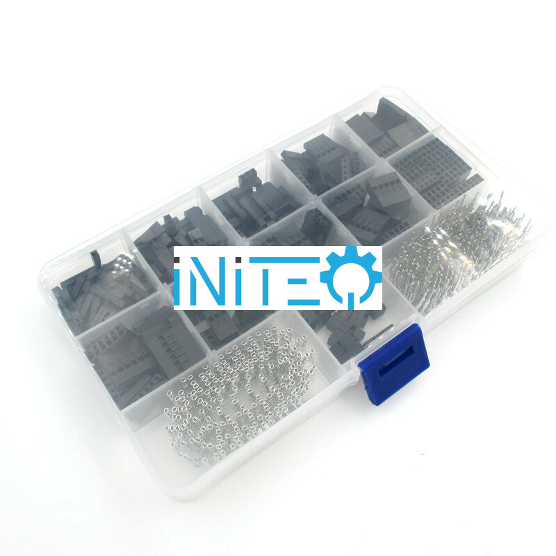 620pcs Dupont Connector Assortment 2.54mm 0.1″ Cable Header Kit Female US