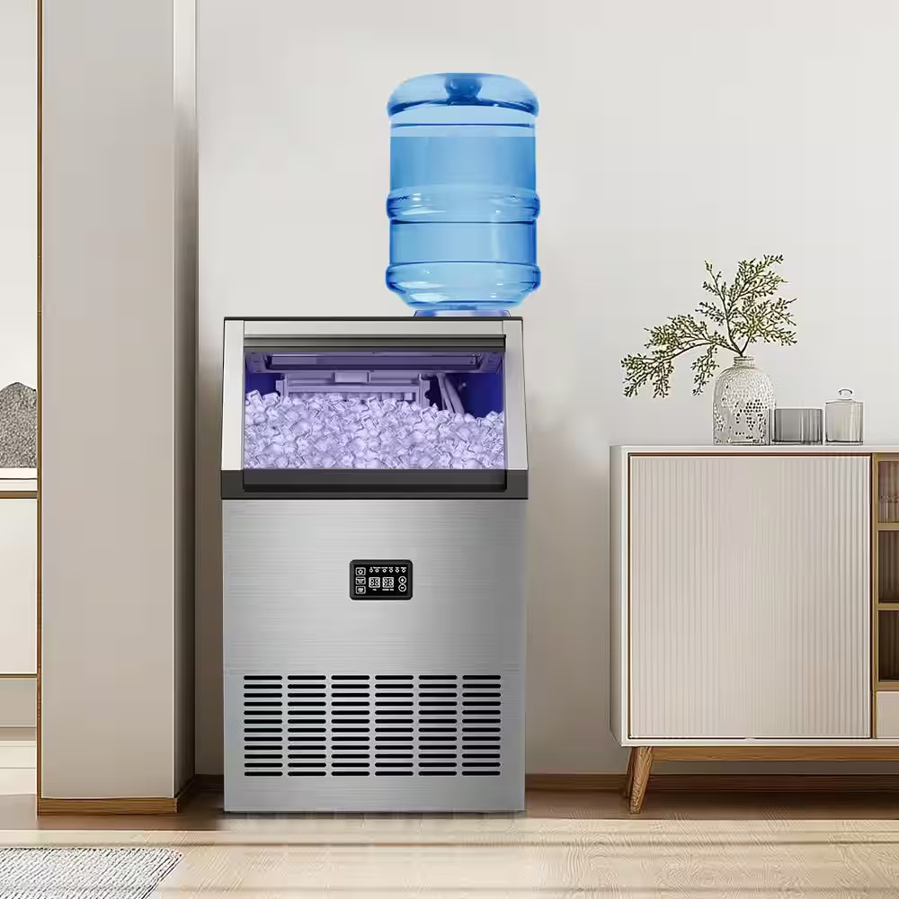 16.14 In. 160 Lbs./Day Commercial Freestanding/Built-In Full Size Cubes Ice Make