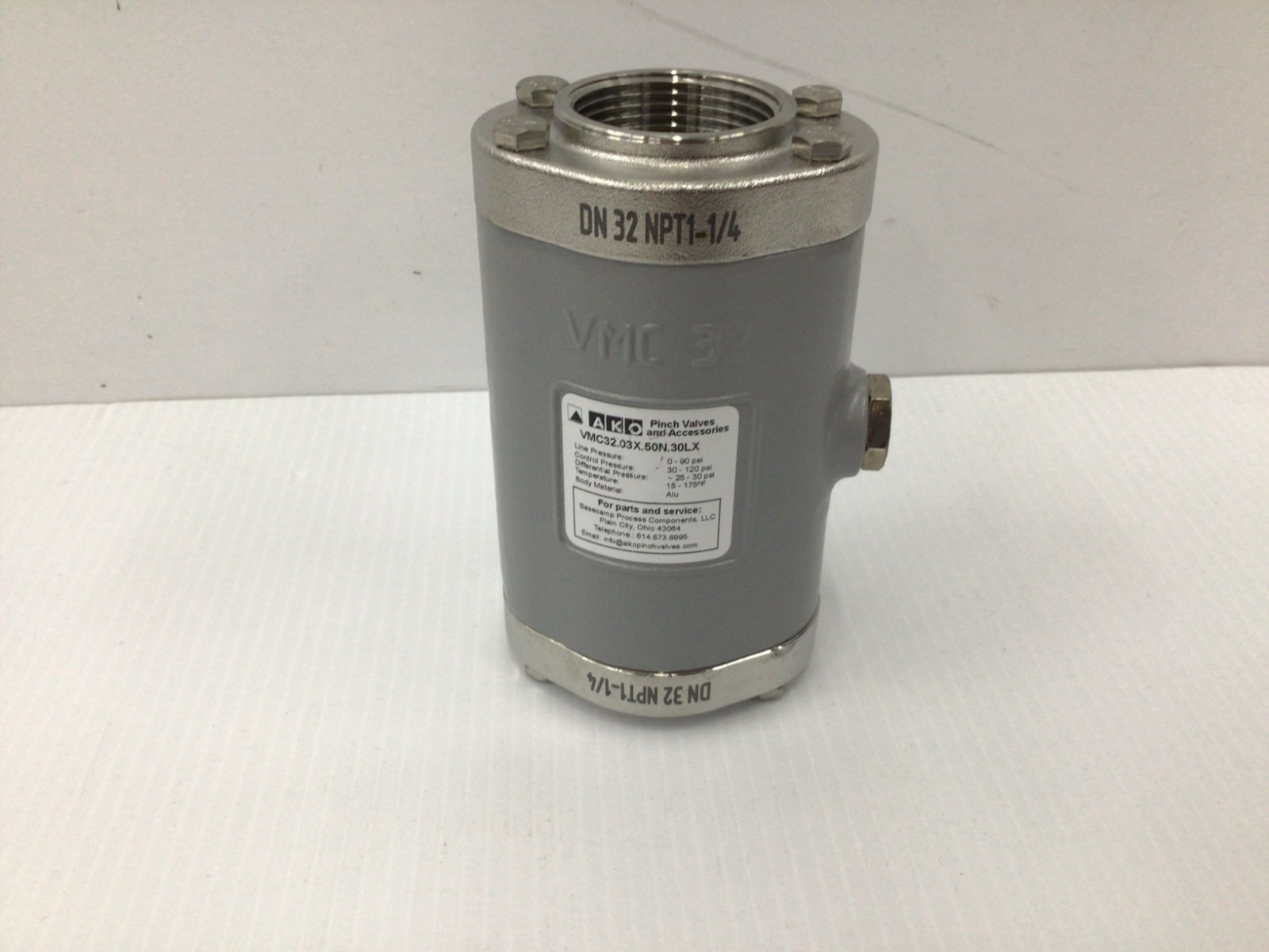 AKO VMC32.03X.50N.30LX Air Operated Pinch Valve