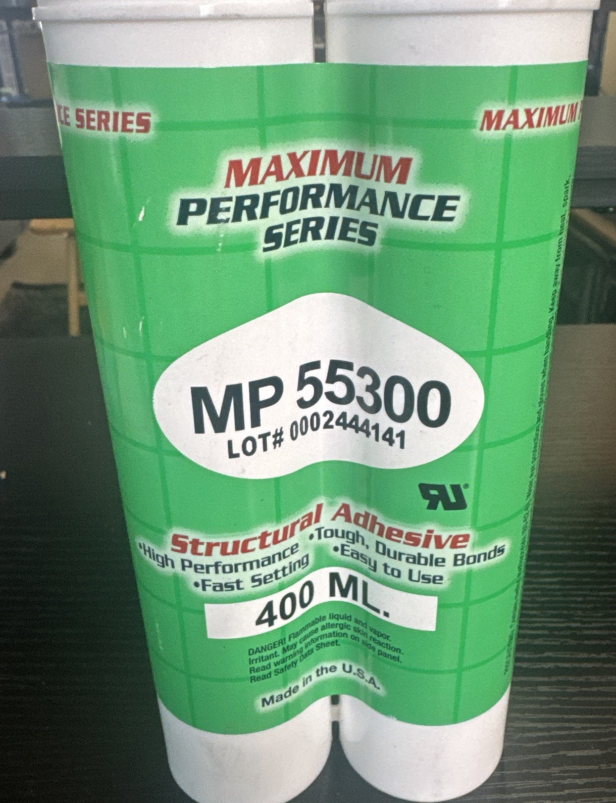 ASI MP 55300 High Speed Assembly Methacrylate (MMA) Adhesive 400 ML 1:1 Ratio