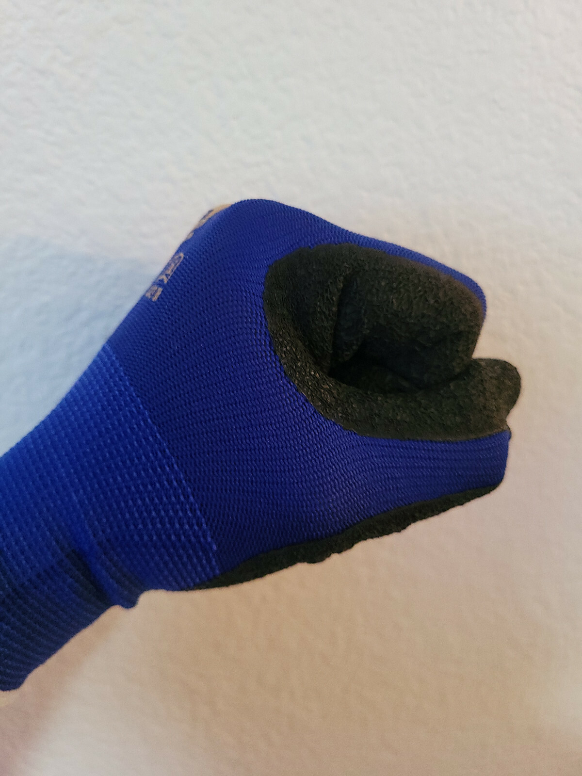 Diesel 12 Pair Blue Safety Gloves Latex Coated Grip