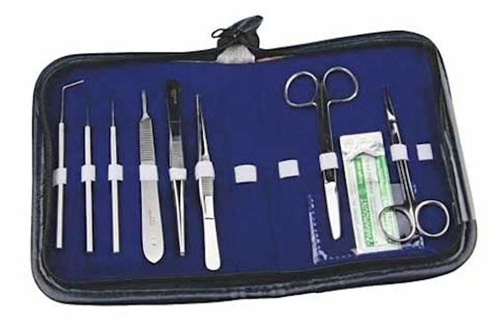 Laboratory Dissecting Kit of 9 Pcs Stainless Steel German Grade