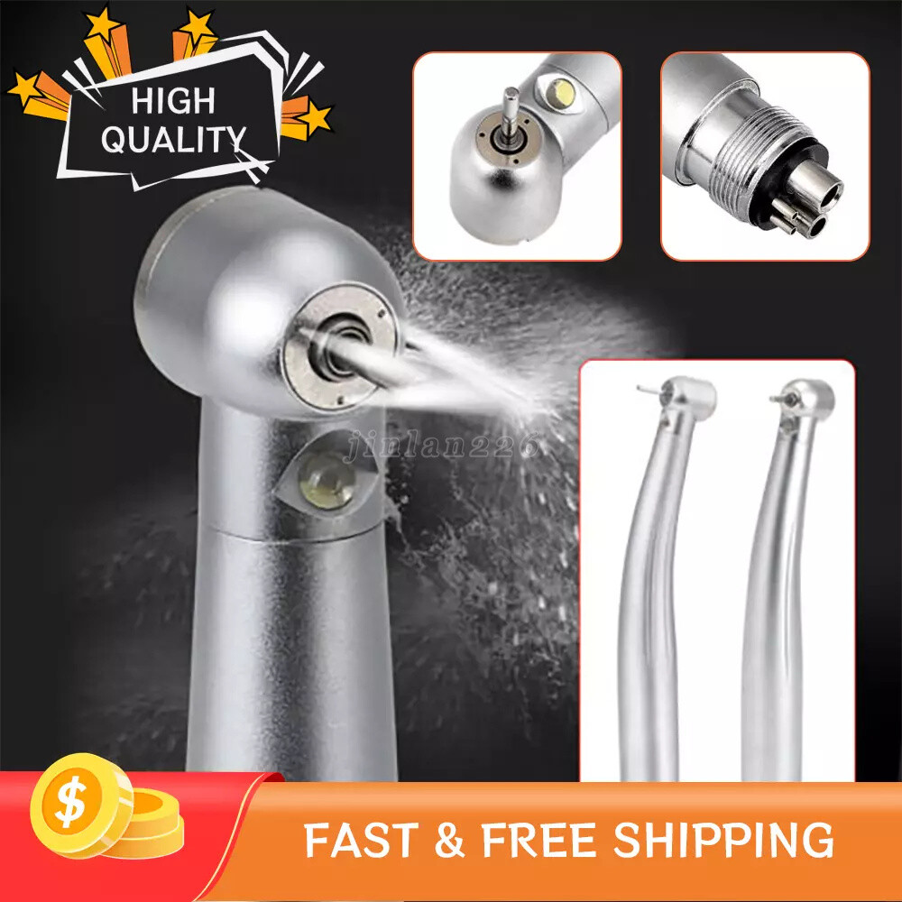 Factory Price Dental LED High Speed Handpiece 3 Water Spray 2 4 Hole Air Turbine