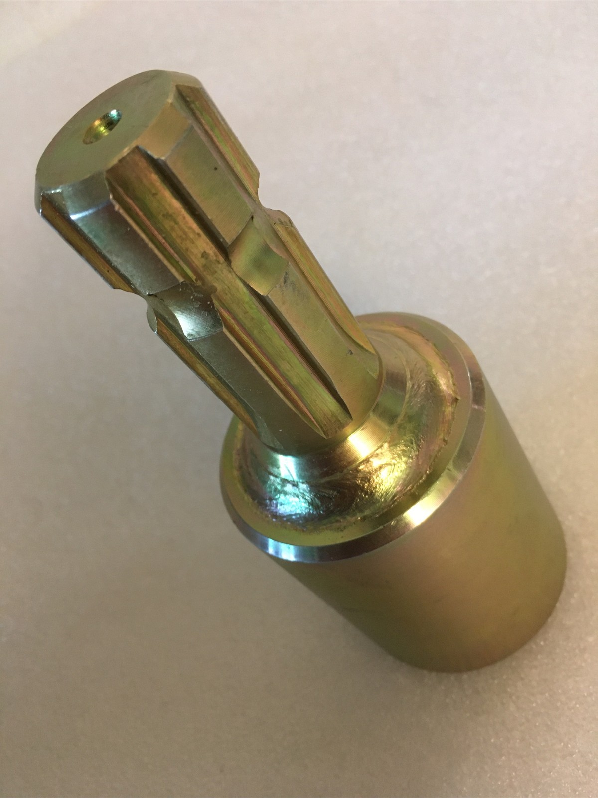 PTO Adapter 1-3/8″ 6 Spl Female x 1-1/8″ 6 Spline Male – Extends PTO 2-7/8″