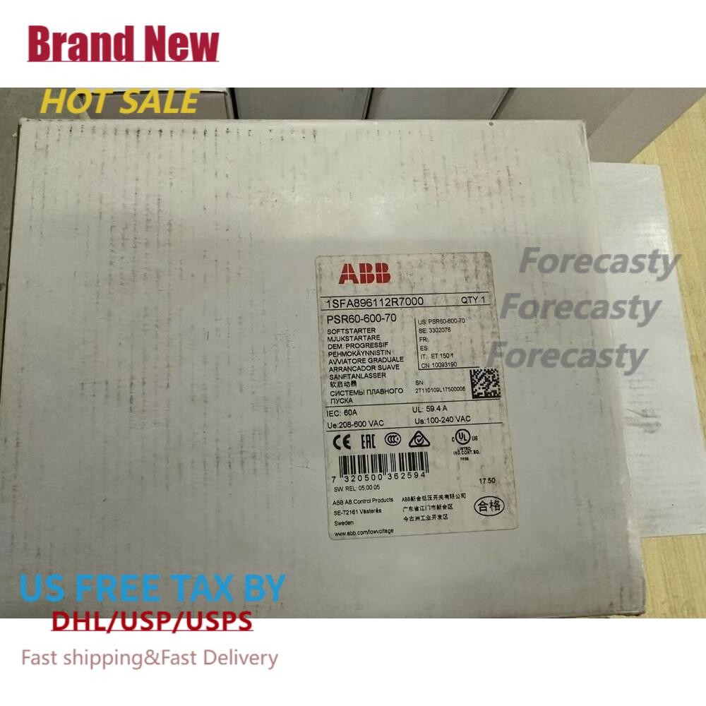 PSR60-600-70 ABB 30KW Soft Starter Brand New in Box!Spot Goods Zy US Free TAX
