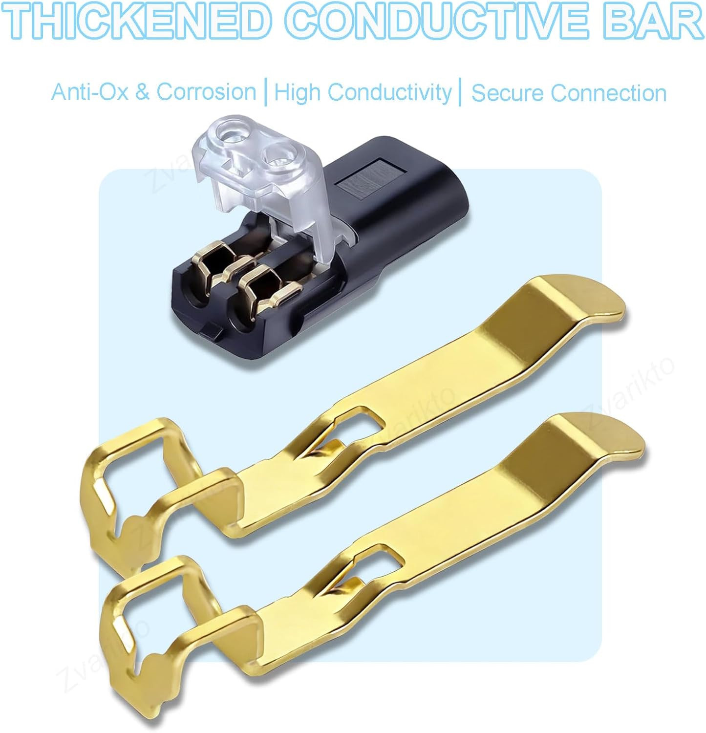 Wire Connectors, 50PCS Double Plug-In Connector with Locking Buckle, Low Voltage