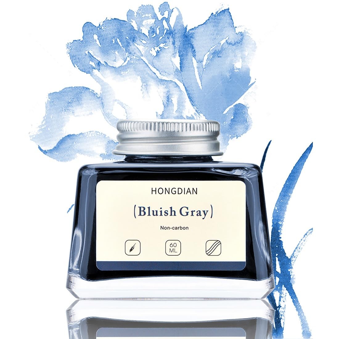 Bluish Gray Fountain Pen Bottled Ink 60ml 2 Fl Oz Writing Refill Ink