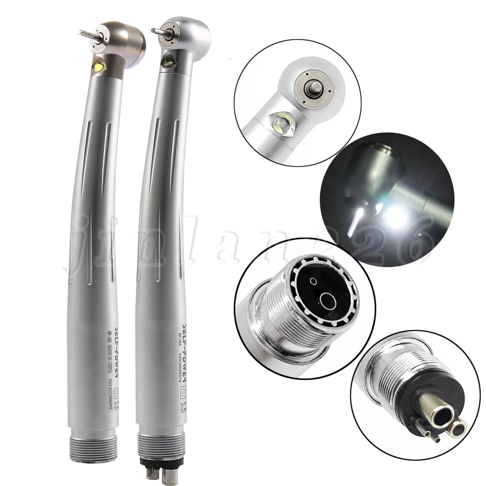 Factory Price Dental LED High Speed Handpiece 3 Water Spray 2 4 Hole Air Turbine