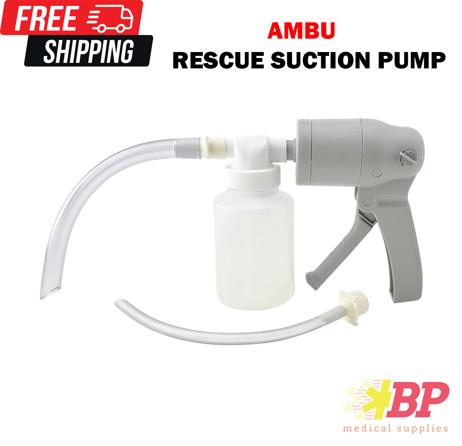 Dixie EMS ResCue Manual Suction Pump – EMT Portable Hand Held Suction Pump