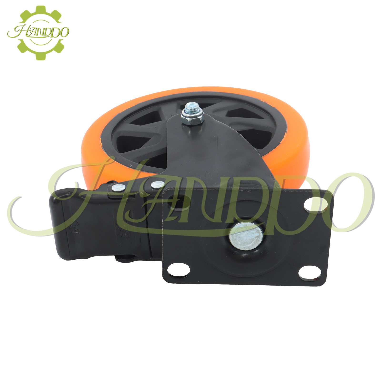 Caster Wheels Swivel Plate Casters 4 Pack 6 inch Heavy Duty with Locking Brake
