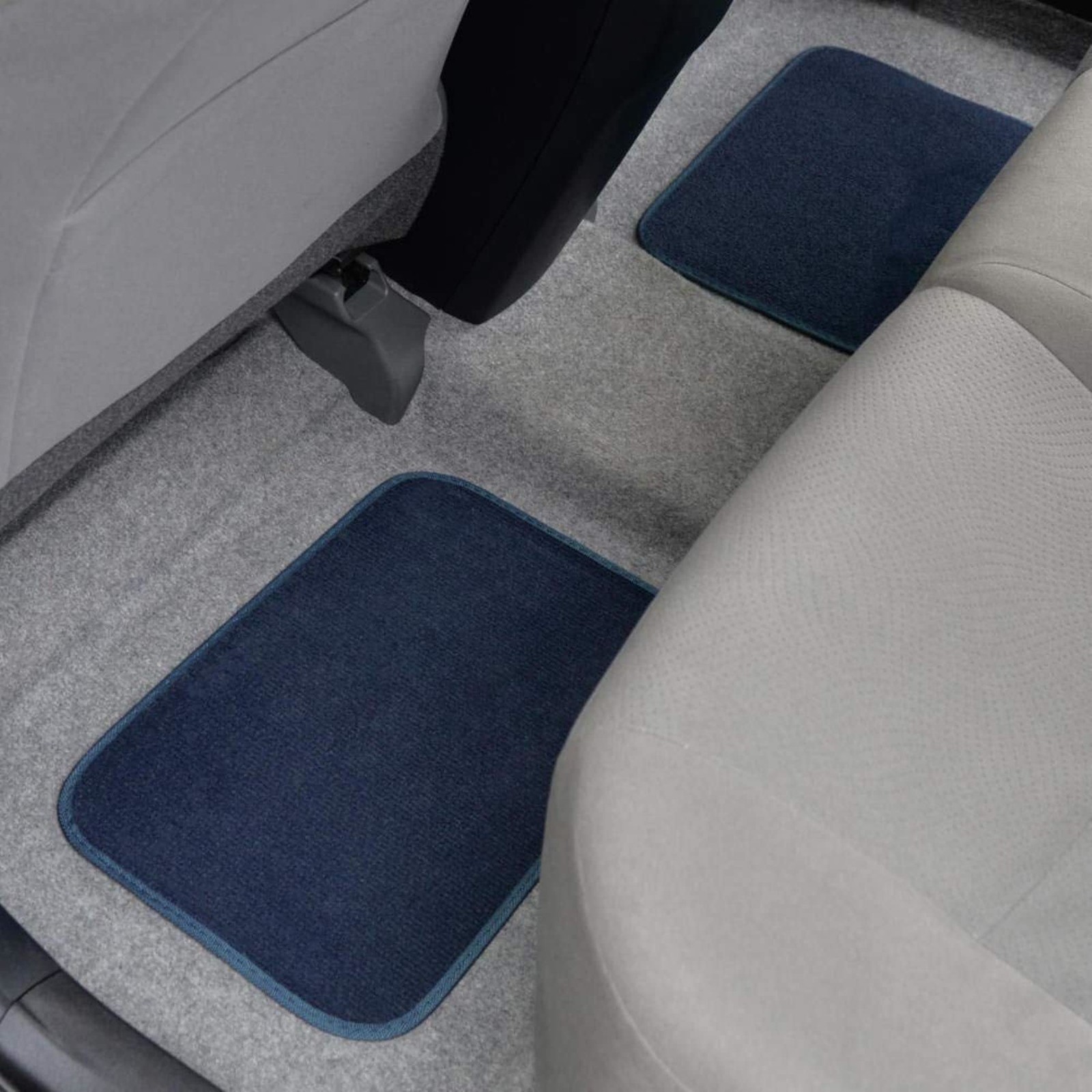 Bdk Combo Set Of 4 Piece Auto Carpet Floor Mats Polypro Car Seat Wheel Cover