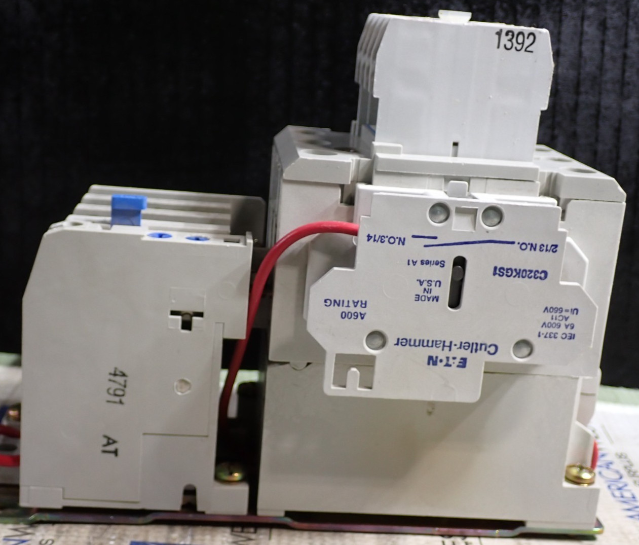 Eaton AN16DN0 Size 1 27 Amp 600V 10HP Starter w/ 9-2703-1 120V Coil TESTED S1003
