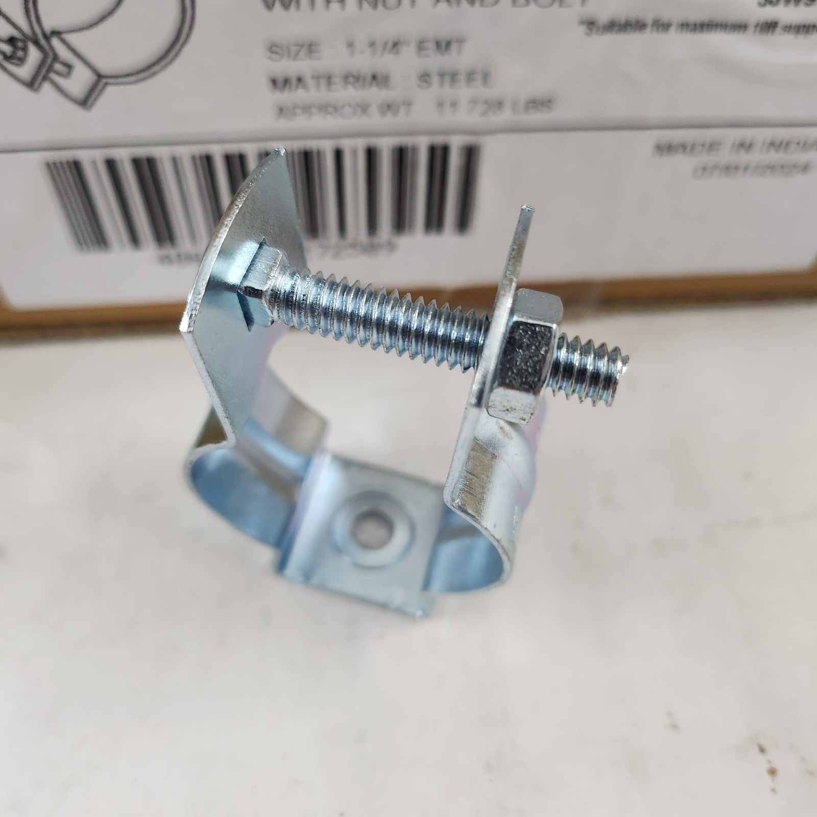 1 Box of 82 NEER CH-250-B CH250B Conduit Hanger w/Nut & Bolt 1-1/4″ New Old Stk