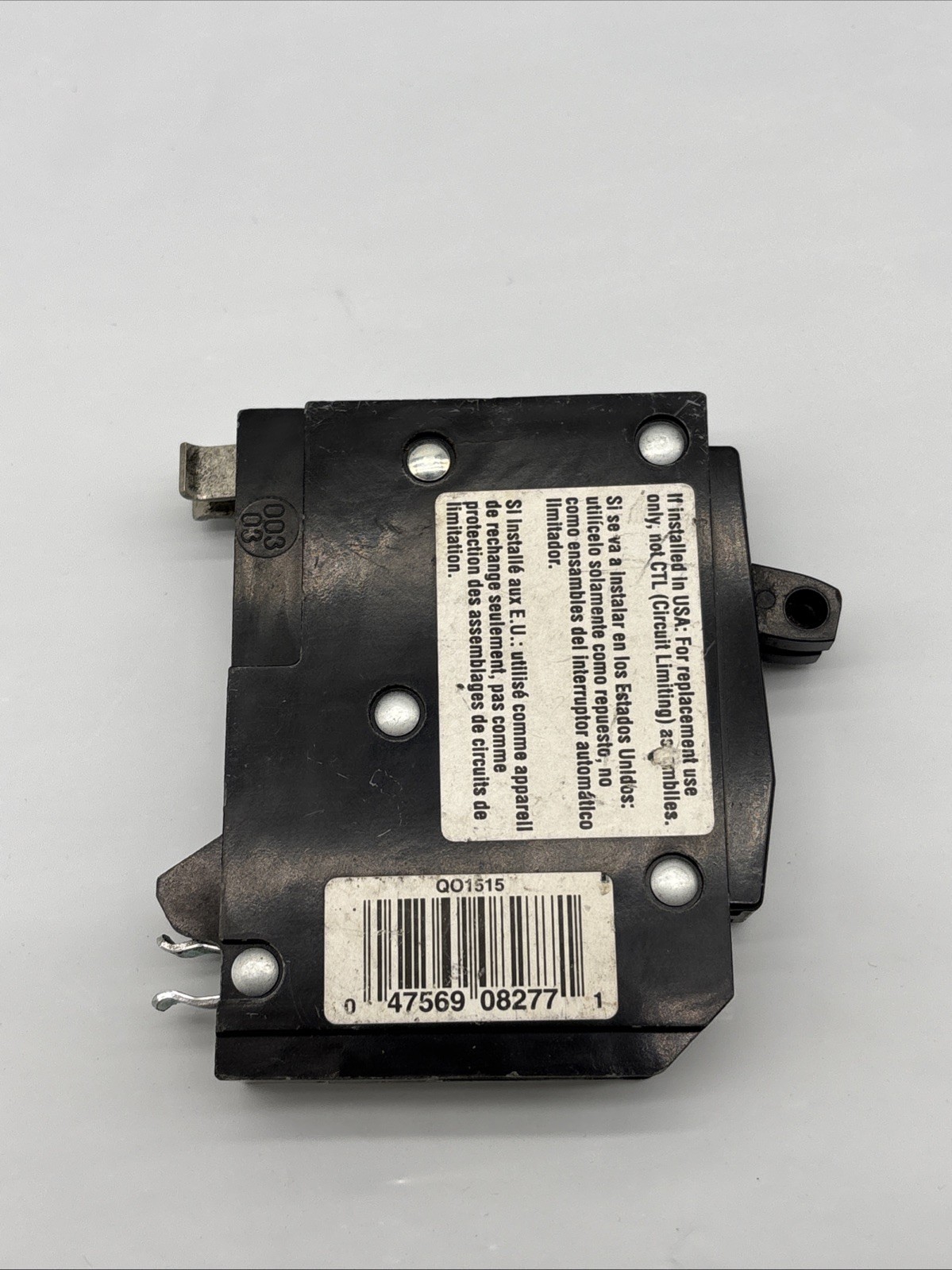 Square D QOT1515 15 Amp 2 Pole Twin Tandem Circuit Breaker (New Open Box)