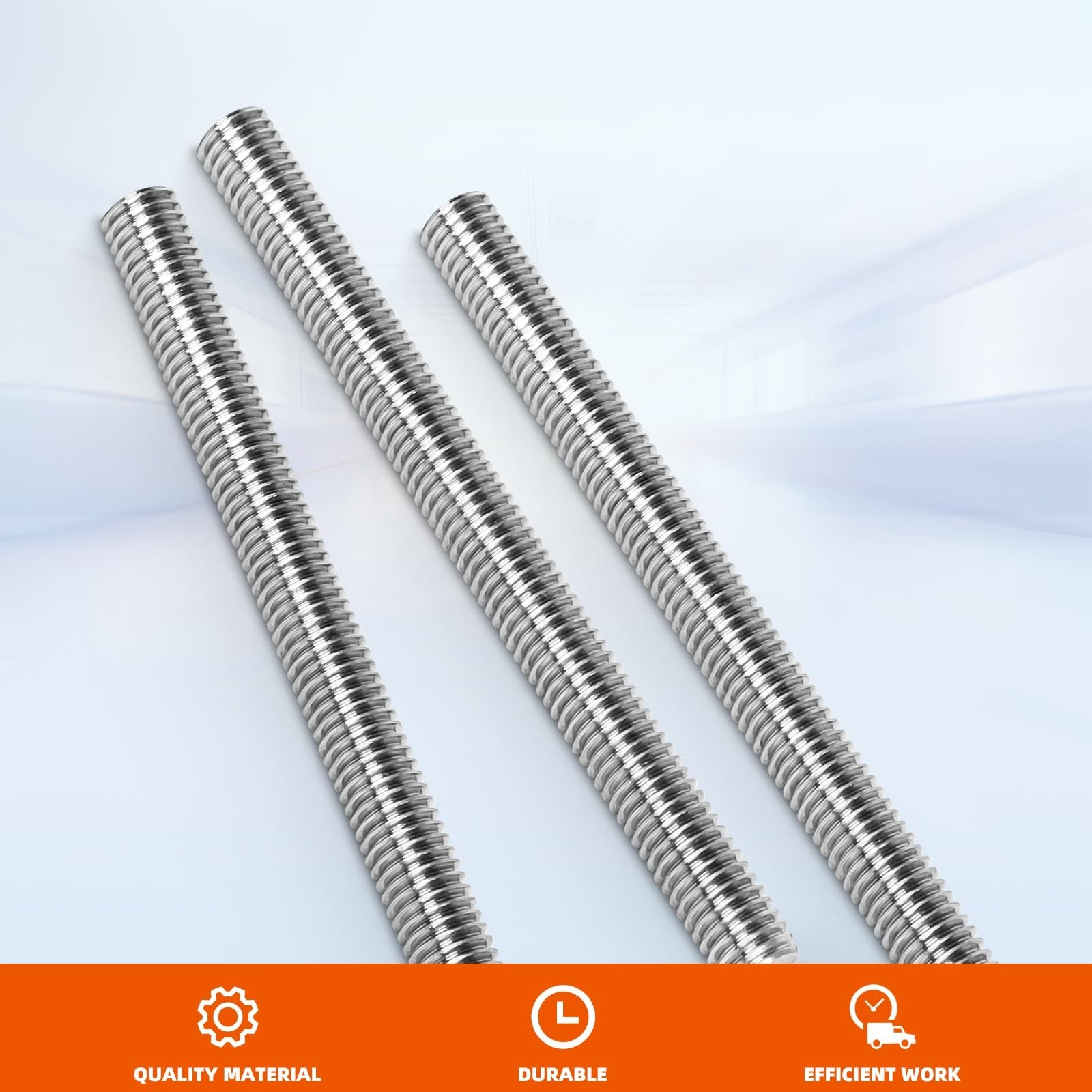 M8-1.25 x 200mm Fully Threaded Rod, Long Threaded Screw, 304 Stainless Steel …