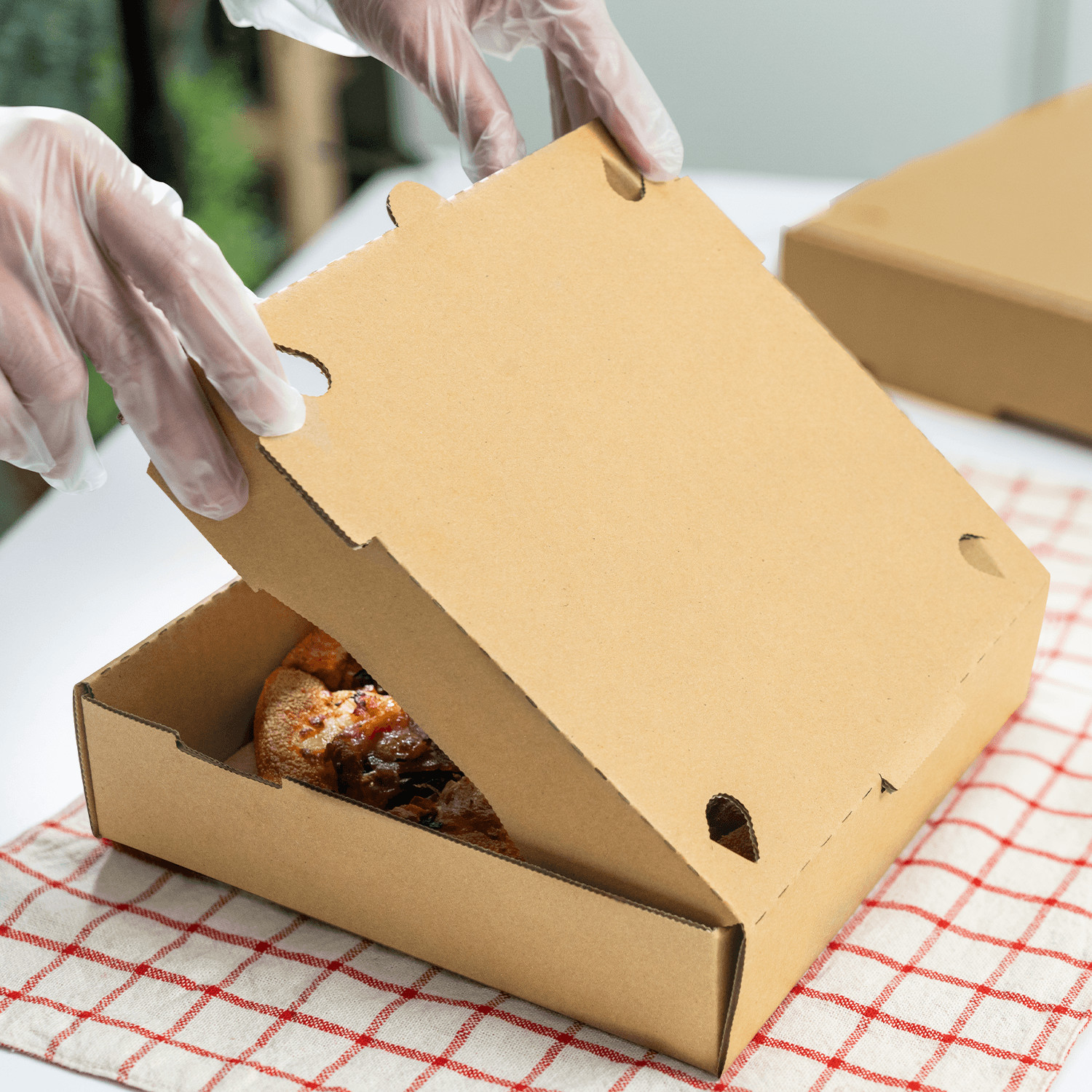 Karat Corrugated Pizza Box, 8”x8”x2”, Kraft – 50 pcs, FP-PBF08K