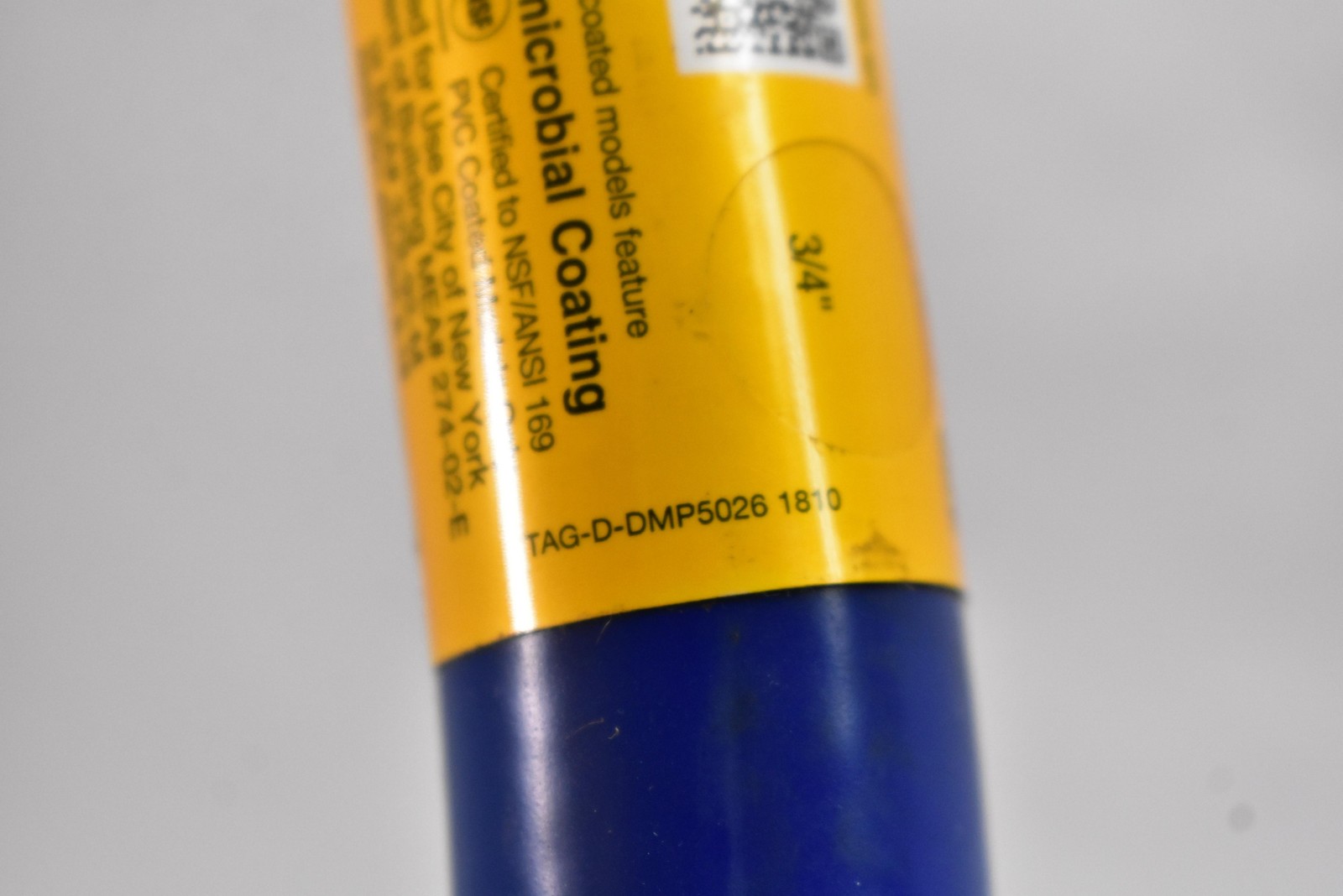 Dormont 3/4 in Gas Connector Hose Blue PVC Coated Antimicrobial Watts 3/4 MIP